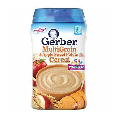 Gerber Multigrain & Apple Sweet Potato Baby Cereal
