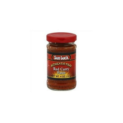 Sun Luck Paste Thai Curry Red 4 OZ -Pack Of 12