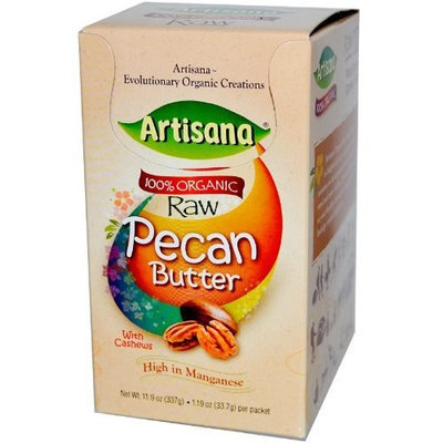 Artisana, 100% Organic Raw Pecan Butter with Cashews, 10 Packs, 1.06 oz (30.05 g) Each