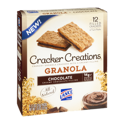 Cracker Creations Granola Chocolate Filled - 6 CT