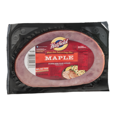 Hatfield Boneless Ham Steak with Water Added - Maple Flavor