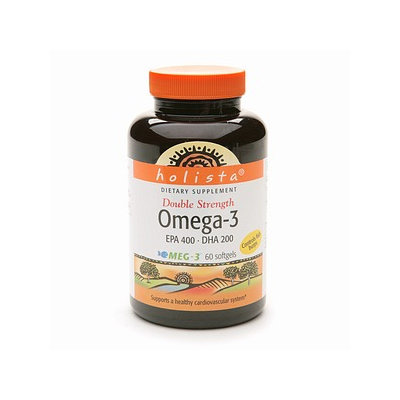 Holista Omega-3 Double Strength EPA 400 DHA 200 Dietary Supplement Softgels