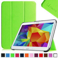 Fintie Smart Shell Case Ultra Slim Lightweight Stand Cover for Samsung Galaxy Tab 4 10.1 Tablet, Green