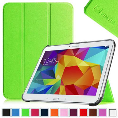 Fintie Smart Shell Case Ultra Slim Lightweight Stand Cover for Samsung Galaxy Tab 4 10.1 Tablet, Green