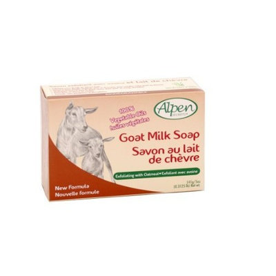 Alpen Secrets Exfoliating Goat Milk Soap with Oatmeal, 5-Ounce (Pack of 4)