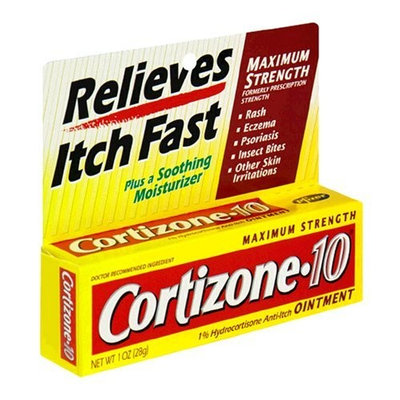 Cortizone-10 Hydrocortisone Anti-Itch Cream, Maximum Strength, 1 oz (28 g)
