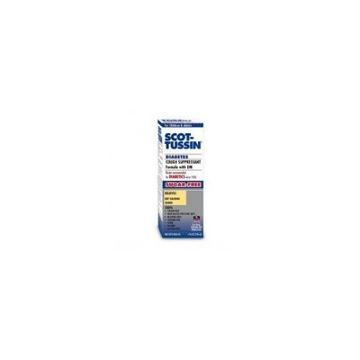 Scot-Tussin Diabetes Cough Suppressant, Sugar-Free, 4-Ounces