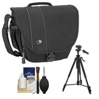 Tamrac 3446 Rally 6 Digital SLR Camera Case (Black) with Deluxe Photo/Video Tripod + Accessory Kit