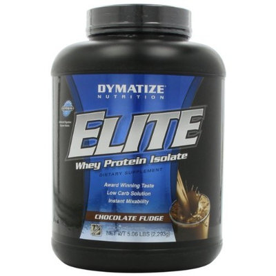 Dymatize Nutrition Elite Whey Protein Powder, Chocolate Fudge, 5.06 Pound