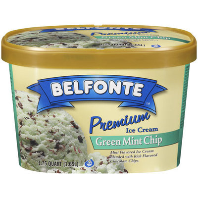 Placeholder Belfonte Premium Green Mint Chip Ice Cream, 1.75 qt