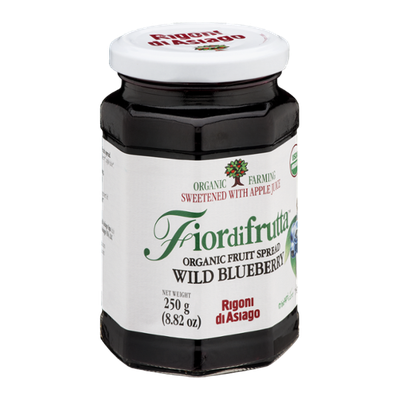 Fiordifrutta Organic Fruit Spread Wild Blueberry