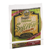 La Tortilla Factory Smart & Delicious Soft Wraps Whole Grain Rye - 6 CT