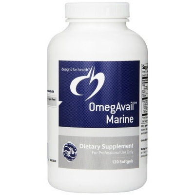Designs for Health - OmegAvail Marine w/Lipase 120 softgels Health and Beauty