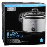 Living Solutions 1.5 Quart Oval Slow Cooker
