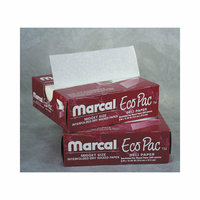 Marcal Paper Mills, Inc. 10'' Eco-Pac Natural Interfolded Dry Waxed Paper Sheets in White