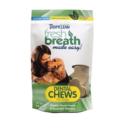 Tropiclean Fresh Breath Pet Chews, 6 Ounce Bag