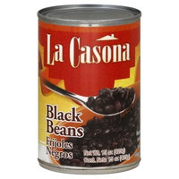 La Casona Grill La Casona Beans, Whole Black, 15-Ounce (Pack of 24)