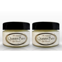 Queen Bee Organic Under Eye Balm (2 jars) Queen Bee 100% All-Natural, Organic Under Eye & Anti Wrinkle Balm - Removes Dark Circles, Facial Lines and Wrinkles Naturally - .5oz each jar