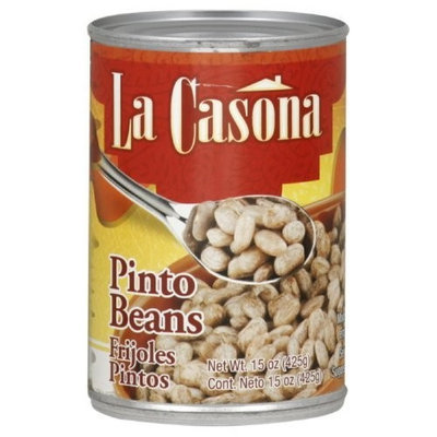 La Casona Grill La Casona Beans, Whole Pinto, 15-Ounce (Pack of 24)