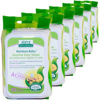 Aleva Naturals Bamboo Baby Nose n' Blow Wipes, 30 sheets, 6 count