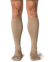 Sigvaris Midtown Microfiber 821CXSM32 15-20 mmHg Closed Toe Mens Calf Extra Large Short - Tan-Khaki