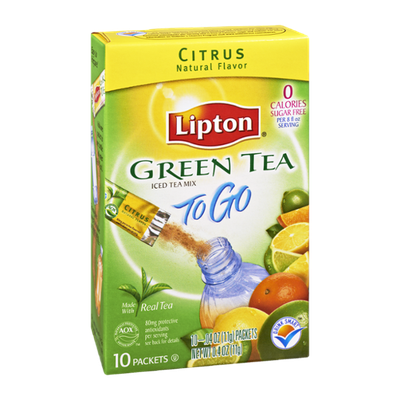 Lipton® To Go Green Tea Citrus Sugar Free Iced Tea Mix