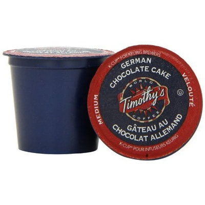Timothy's World Coffee, German Chocolate Cake, K-Cup Portion Pack for Keurig K-Cup Brewers 24-Count (Pack of 2)