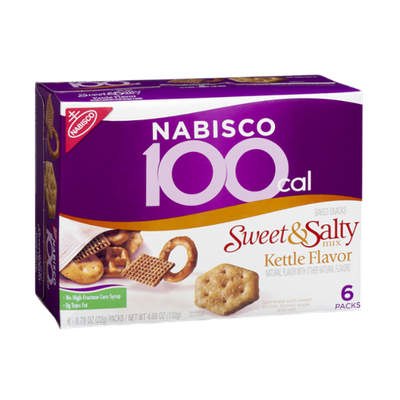 Nabisco 100 Cal Sweet & Salty Mix Kettle Flavor Baked Snacks - 6 PK