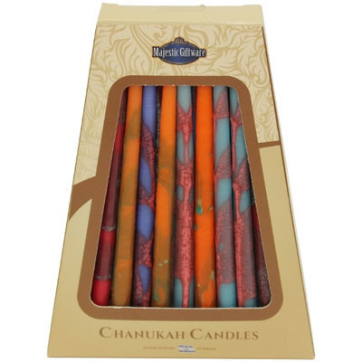 Artsy Casa Lamp Lighters Ultimate Judaica Safed Chanukah Candles - 45 Pack - Assorted Colors - 6
