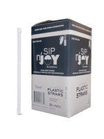 Crystalware Giant (Jumbo) Clear Straws Individually Wrapped 10-14 300box