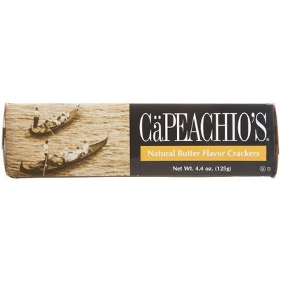 Ca Peachio's Capeachio's Butter Flavor Cracker, 4.4-Ounce Boxes (Pack of 12)