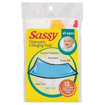 Sassy 12 Count Disposable Changing Pads