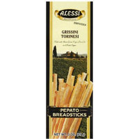 Alessi Grissini Torinesi Pepato Breadsticks, 3 oz, (Pack of 12)