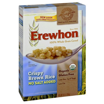 Attune Foods Erewhon Organic No Salt Added Crispy Brown Rice 100% Whole Grain Cereal