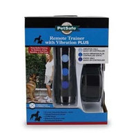 PetSafe Three-button training with 15 levels of adjustable vibration stimulation, static stimulation or a mix of both