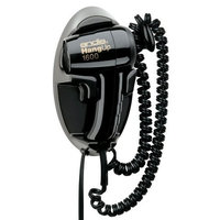 Andis 30220 Hangup 1600W Hair Dryer with Cord Hanger, Black