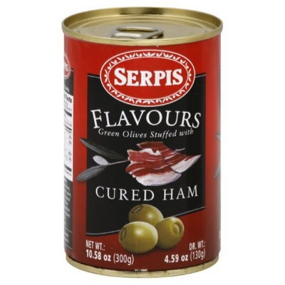 Serpis Stuffed Olives with Ham, 10.58-Ounce (Pack of 3)