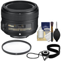 Nikon 50mm f/1.8 G AF-S Nikkor Lens with UV Filter + Accessory Kit for Digital SLR Cameras