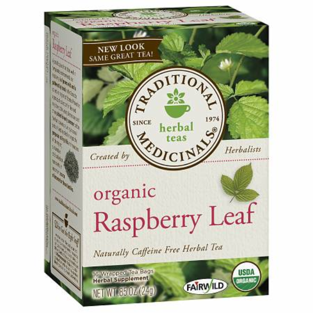 Traditional Medicinals Caffeine Free Organic Herbal Tea Raspberry Leaf