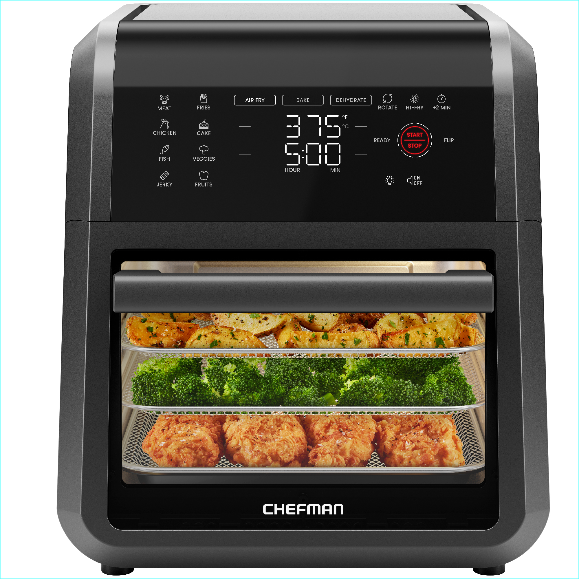 Chefman Air Fryer Oven 12-Quart 6-in-1 Multi Function w/ Digital