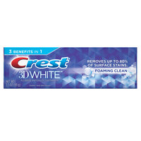 Crest 3D White Foaming Clean Toothpaste