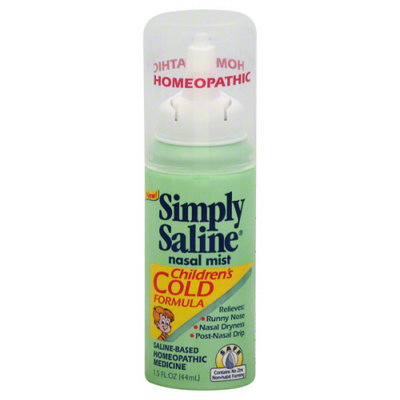 Blairex Nasal Mist Simply Saline Sterile Saline Cold Formula Nasal Mist For Children - 1.