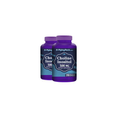 Piping Rock Choline Inositol 2 Bottles x 200 Capsules
