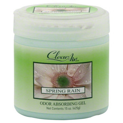 Air & Fabric Fresheners: Clear Air Odor Gel Spring Rain 15 oz