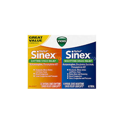 DayQuil™ NyQuil™ Sinex™ Sinus Relief LiquiCaps™ Co-Pack