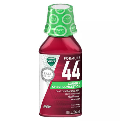 Vicks® Formula 44™ Cough & Chest Congestion Relief Liquid