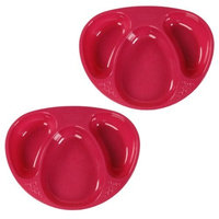 Tommee Tippee BPA Free Section Plates - 2 Pack (PINK)