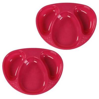 Tommee Tippee BPA Free Section Plates - 2 Pack (PINK)