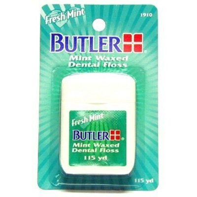 Butler Mint Waxed Dental Floss 115 Yard