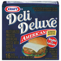 Kraft Deli Deluxe White American Cheese Slices 12 oz 16 ct
